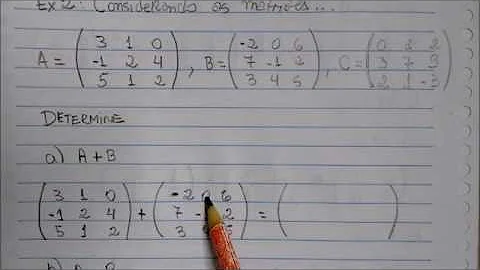 Como calcular matriz a B?
