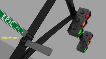 Creating a traffic light in Blender (Timelapse)
