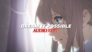 Dream It Possible - Chole 666 [ Edit]#anime#animesad#animeedit#editaudio#viral#music#fyp Resimi