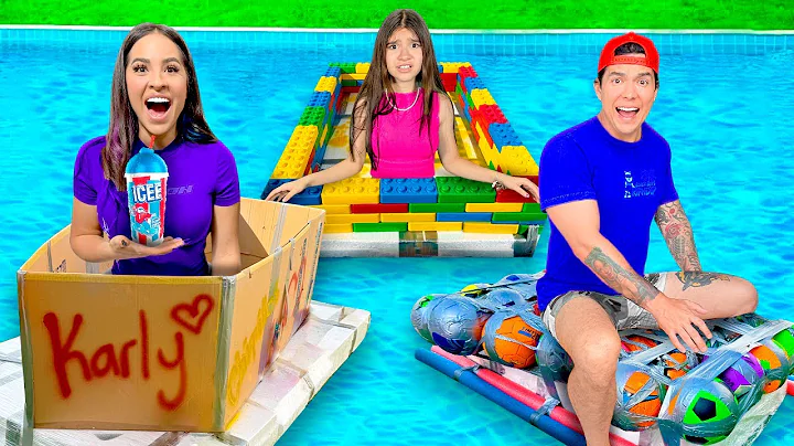 THE BEST FLOATING BUNKER IN THE POOL WINS!!