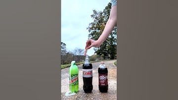 Popular Coke and Pepsi Sodas Vs Mentos 40 #satisfying #experiment #asmr