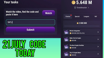 Tap swap video code || tap swap aaj ka code || tap swap kod 🎮 tap swap 21 July code #tapswap