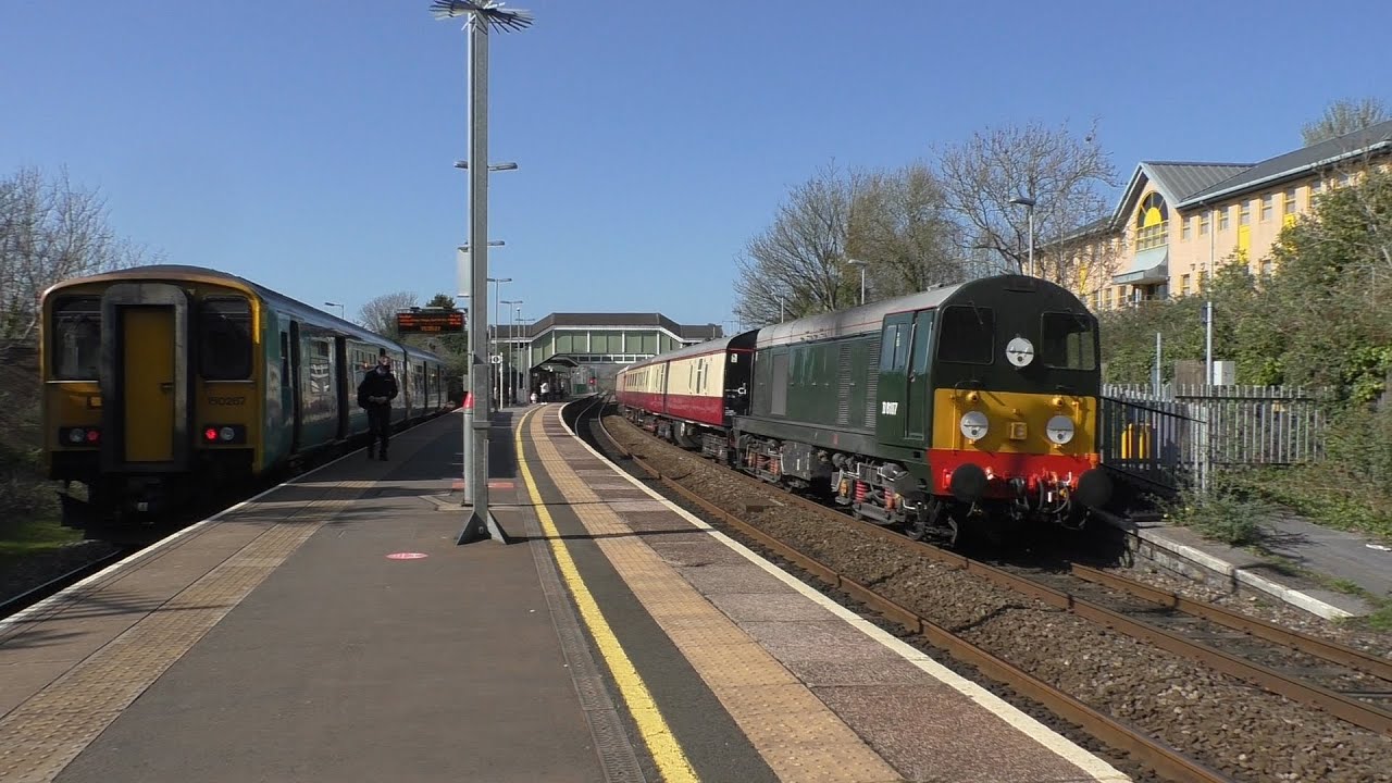20107 D8107 Charter at Bridgend April 3rd 2021 with Sarn Aberkenfig ...