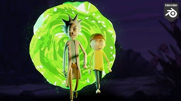 Rick and Morty swag | Created in Blender