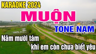 Muộn Karaoke Tone Nam Nhạc Sống gia huy beat