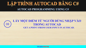 Bài số 8. Lấy một điểm từ người dùng nhập vào trong AutoCAD.