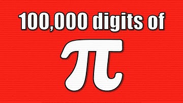 100,000 DIGITS OF PI with COLOR CHANGING BACKGROUND - ONE HUNDRED THOUSAND DIGITS of π
