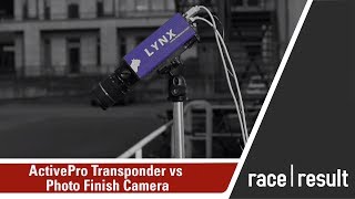 comparison of the activepro transponder with a photo finish camera