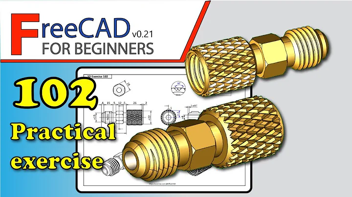 FreeCAD 0.20-0.21 Beginners tutorial: practical exercise 102