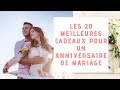 Les 20 meilleures idées de cadeaux originaux pour un anniversaire de mariage 👩‍❤️‍👨 (Femme/Homme)