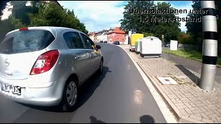 Radfahren in Fulda ist gefährlich  Teil 10  Fahrrad Dashcam