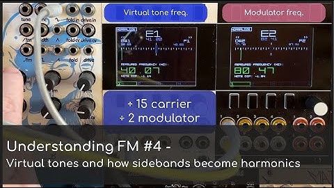 Understanding FM #4 - Virtual tones and how sidebands become harmonics