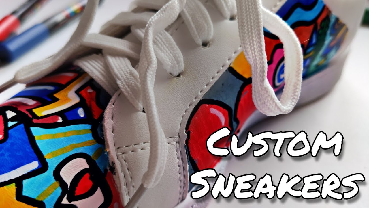 My First Custom Sneakers ! - YouTube