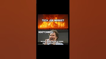 Tech job market VS Bootcamps 🤑 #coding #codingmemes #programming #programmer