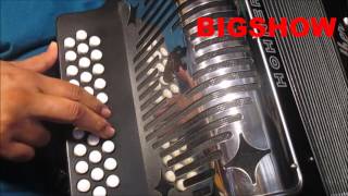 Video thumbnail of "como tocar la yaquesita tutorial instruccional cumbia acordeon  de fa hohner panther principiante"