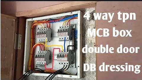 ☑️How to DB Dressing and connection || MCB box || 4 way electrical box || 3 phase distribution board