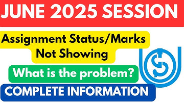 IGNOU June 2025 Assignment Status Not Update Problem Solution | Ignou Assignment Result June 2025