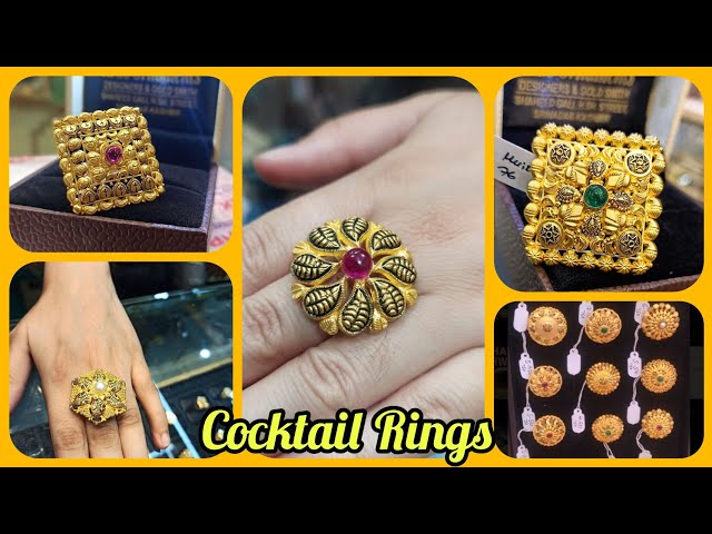 Gold 14K Party Diamond Cocktail Ring at Rs 44500/piece in Jaipur | ID:  23104263933