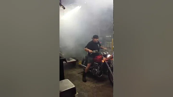 Burnin' the tire off the Honda with Ed Mcclendon