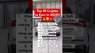 Top 10 Cryptos to Earn in 2025! #crypto2025 #passiveincome #topcrypto #staking #airdrops #DeFi
