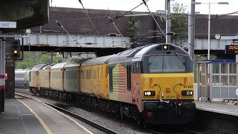 (HD) Colas 67023 + 67027 (1Q52 Derby R.T.C. - Derby R.T.C.) @ WHP, KTN, HEN, MIL & STP 13/04/2017