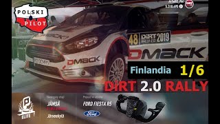 Dirt 2.0 Rally Kariera Symulator samochodu Rajdowego WRC Ford Fiesta R5 Rajd Finlandii IRON MAN 1z6