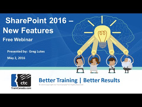 Vídeo: Quais são os novos recursos do SharePoint 2016?