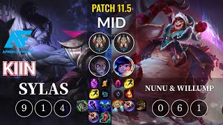 AF Kiin Sylas vs Nunu & Willump Mid - KR Patch 11.5