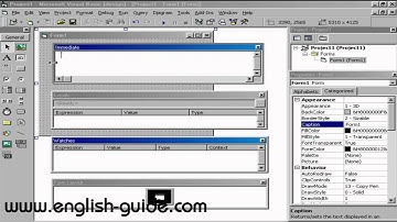 تعليم فيجوال بيسك - الواجهة الرئيسية للـ Visual Basic ج3