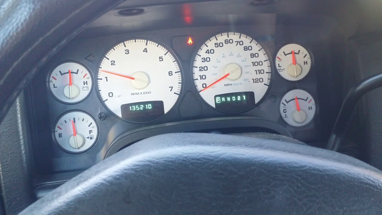 2003 Dodge Ram 1500 oil gage keeps going up and down. - YouTube