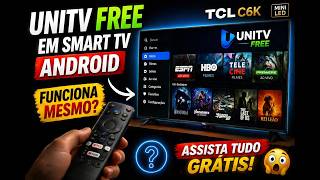 Unitv free em Smart tv com sistema Android (Google TV).
