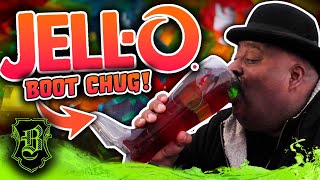 Chugging 27 Cups of Jell-O out the Boot (INSANE and FUNNY)