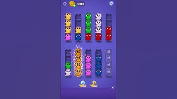 Kitty Sort: Twisted Tails Level 52 | Funny Games