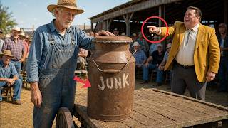 The Auction Laughed at the $45 He Paid for a Soldered Cream Can — Then He Cut It Open That Night