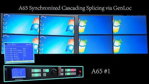 A65 Synchronized Cascading Splicing via GenLock+