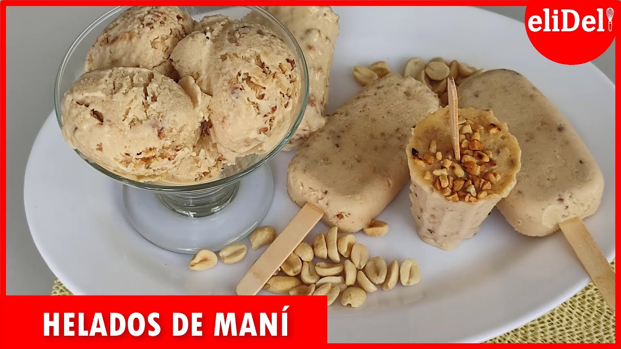 CÓMO HACER HELADOS DE MANÍ SUPER CREMOSOS🥜