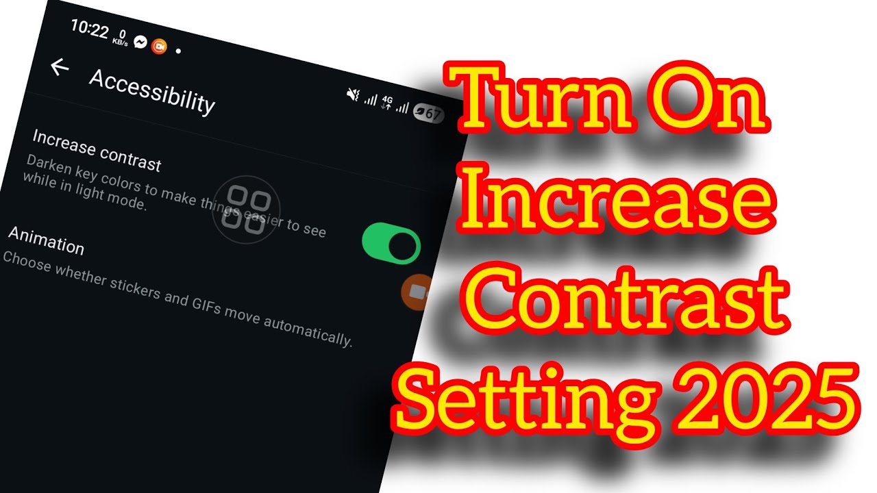 How to Turn On Increase Contrast on WhatsApp|Turn On Increase Contrast Setting 2025