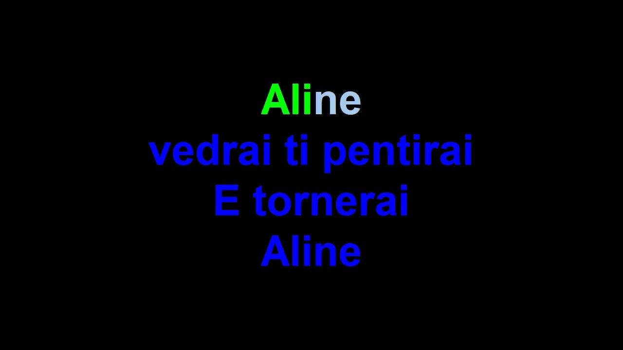 Adamo Aline karaoke YouTube