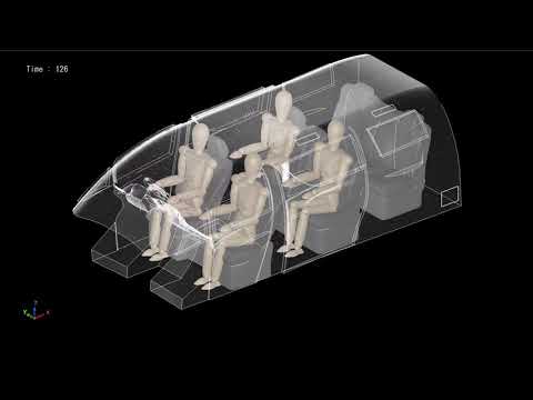 車内の飛沫シミュレーション