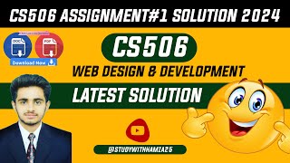 CS506 Assignment No 1 Solution 2024 | CS506 | Assignment 2024 Solution | Assignment No 1 |