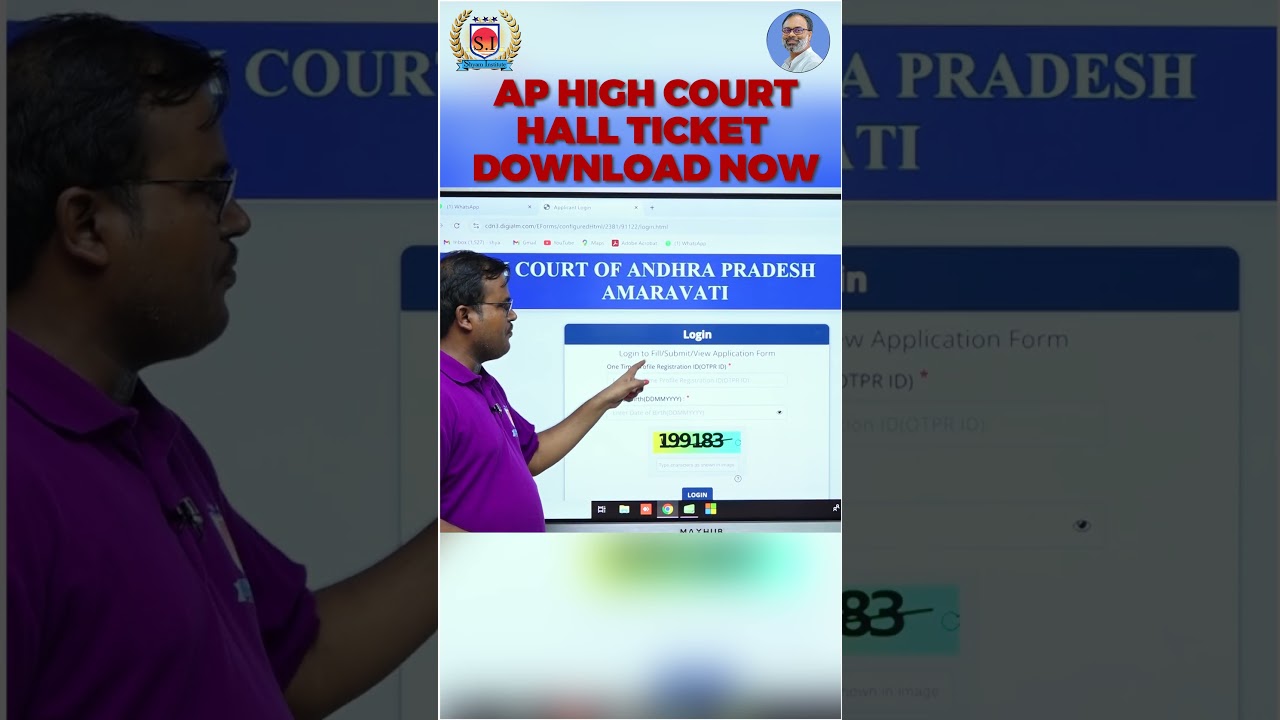 AP HIGH COURT HALL TICKET DOWNLOAD.... 