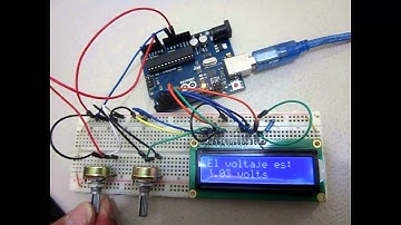 Arduino y LabVIEW Práctica.- Voltmetro con LCD