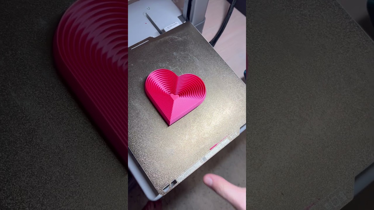 3D printed heart fidget 