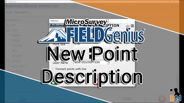 MicroSurvey FieldGenius How To: Creating a New Point Description | Bench Mark