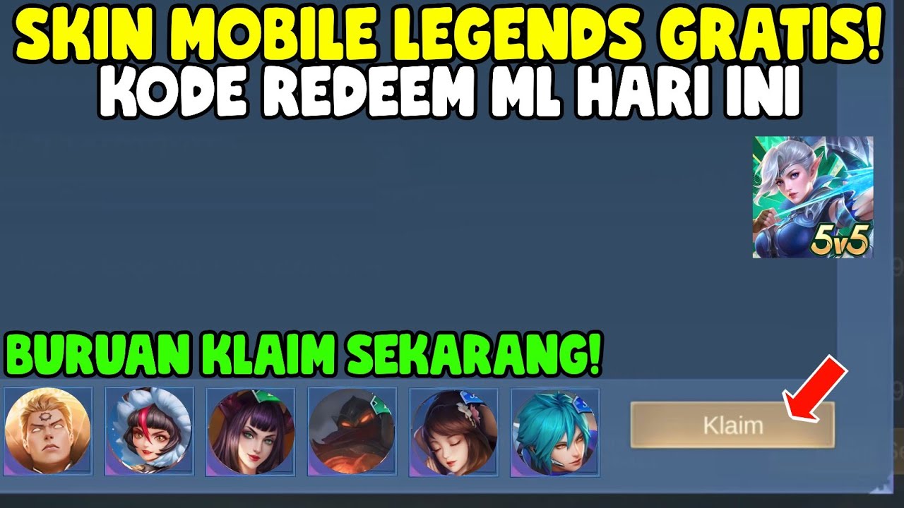 SKIN GRATIS! 5 KODE REDEEM SKIN MOBILE LEGENDS GRATIS - KODE REDEEM ML ...