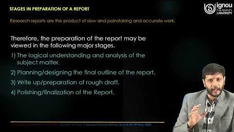 Research Report Writing | Dr. Subodh Kesharvani | SOMS | IGNOU | New Delhi, INDIA