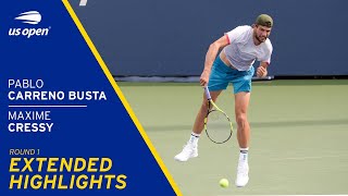 Maxime Cressy vs Pablo Carreno Busta Extended Highlights | 2021 US Open Round 1