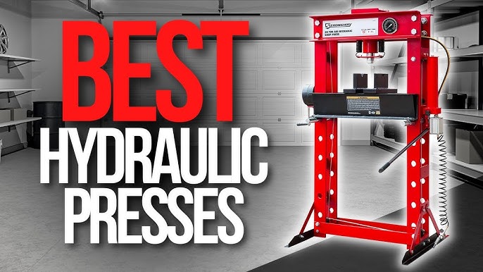 Eastwood 10 Ton Benchtop Shop Press | Pro Hydraulic Press | Benchtop Garage  Shop Press Powdercoat Black | Strong Steel Design Wheel Bearing Press 