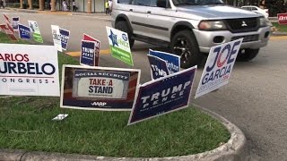 Miami:Trump supporters urge people to vote in key state Florida