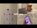 Daily vlog  room setup organizing cozy days at home productive studying